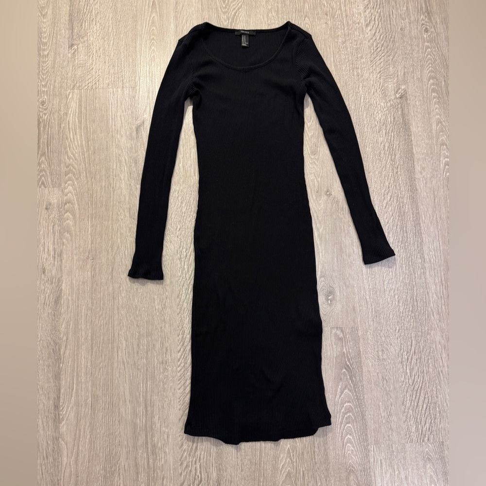 Pick 2 items for $20. Stretchy Black Long Sleeve Dress